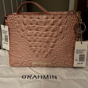 Brahmin Carrie Crossbody Marquis Melbourne & Matching Key Ring, NWT